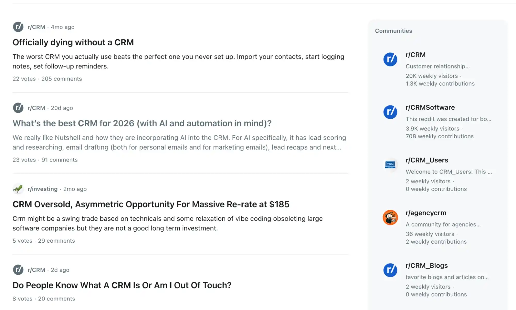 CRM software